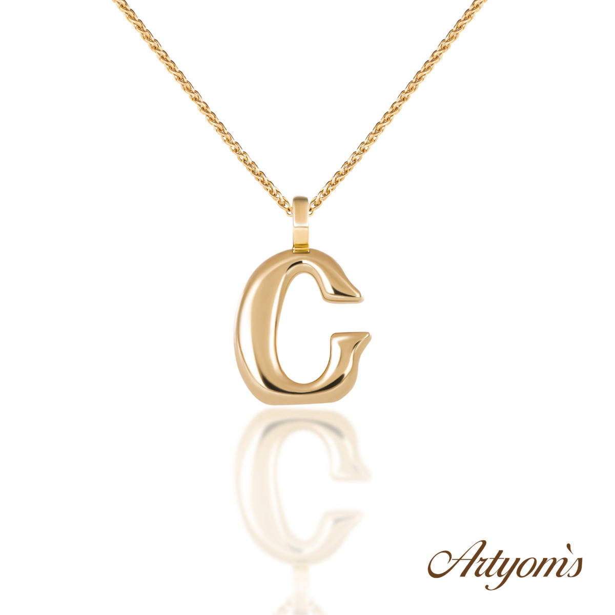 Golden initial`s “C”