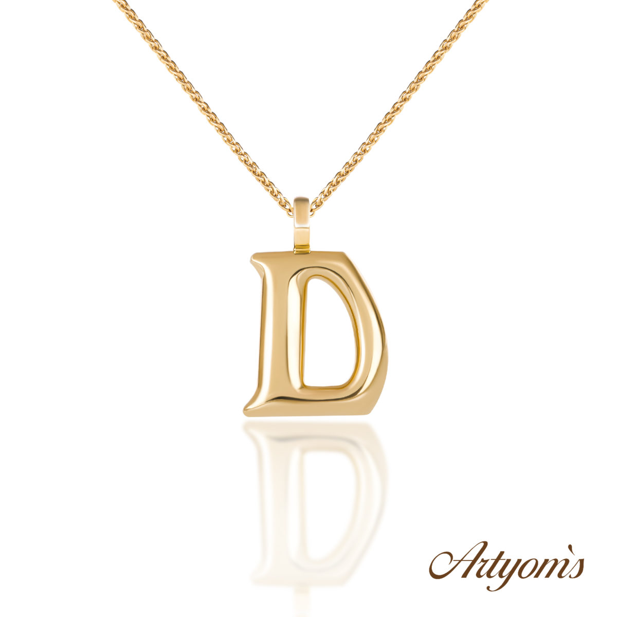 Golden initial`s “D”