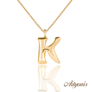 Golden initial`s “K”