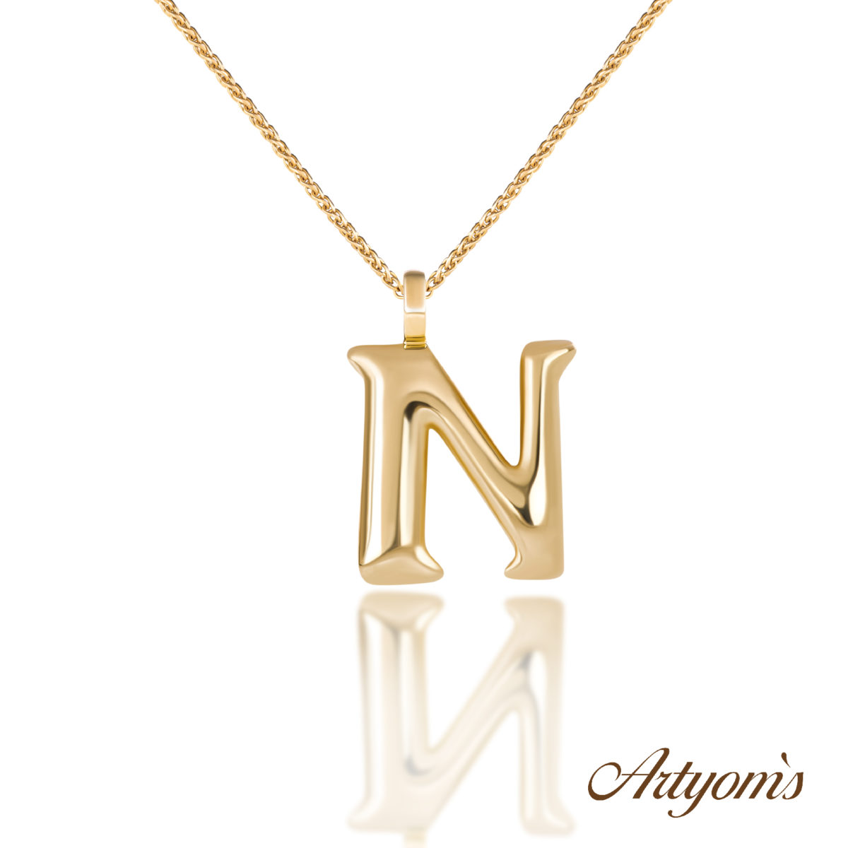 Golden initial`s “N”