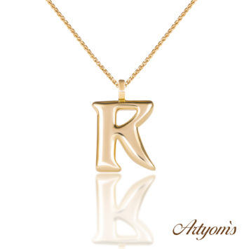 Golden initial`s “R”